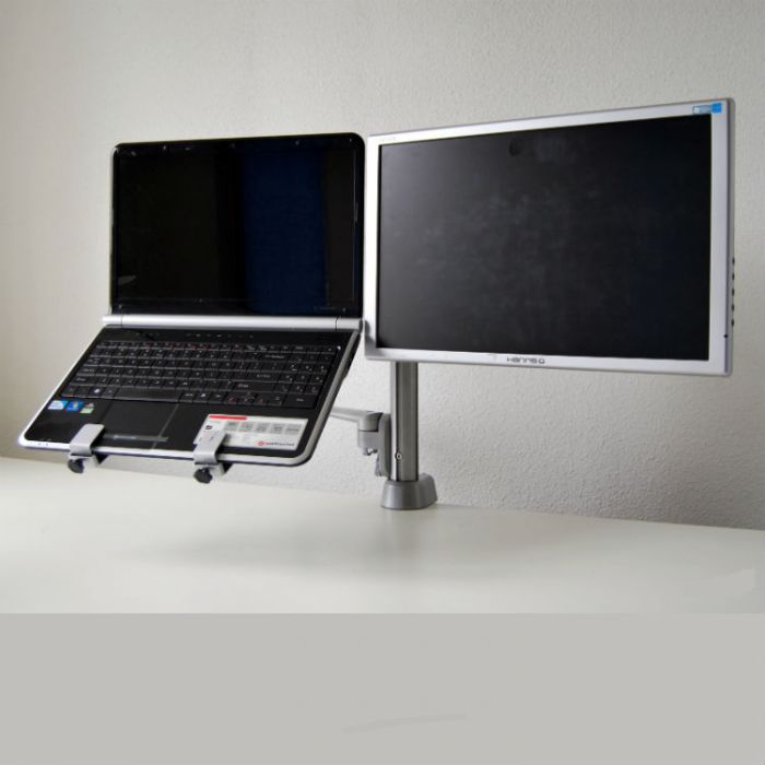 Vecta monitorarm dubbel laptop