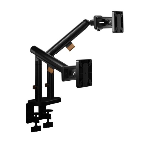 SmartView dubbele monitorarm, zwart