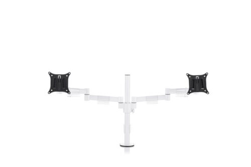 Skylon dubbele monitorarm, wit
